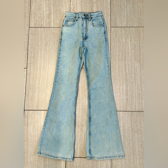 Cotton On Light Blue Flare Jeans - Picture 1 of 4